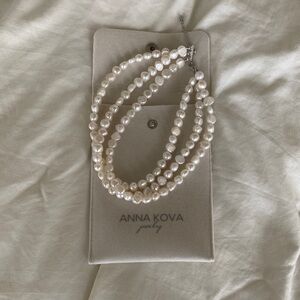 Anna Kova Freshwater Pearl Choker Necklace